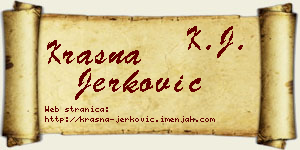 Krasna Jerković vizit kartica